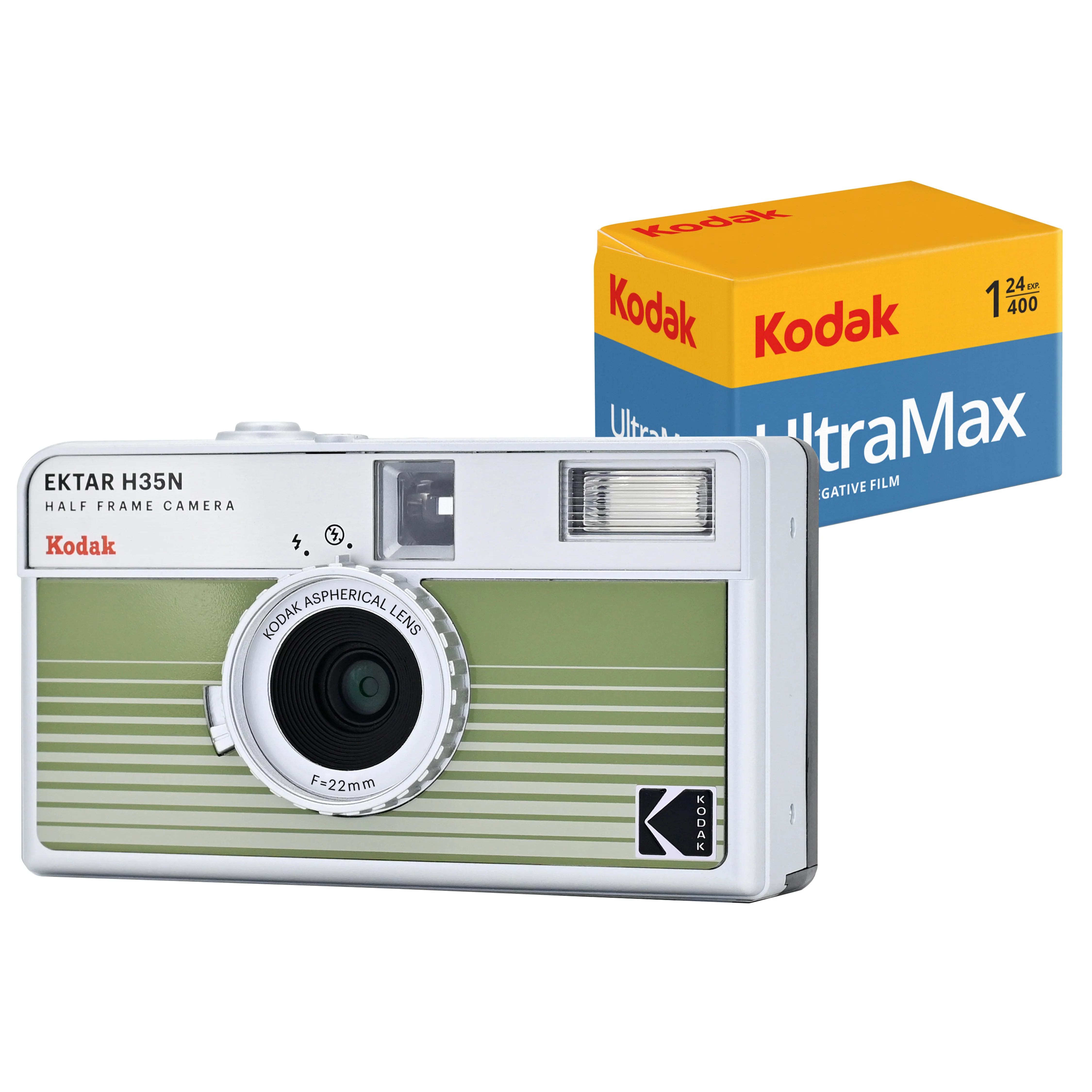 KODAK EKTAR H35N<br/> Half Frame Film Camera<br/>Bundle with KODAK Ultramax400 24/exp Roll Film - Image 3