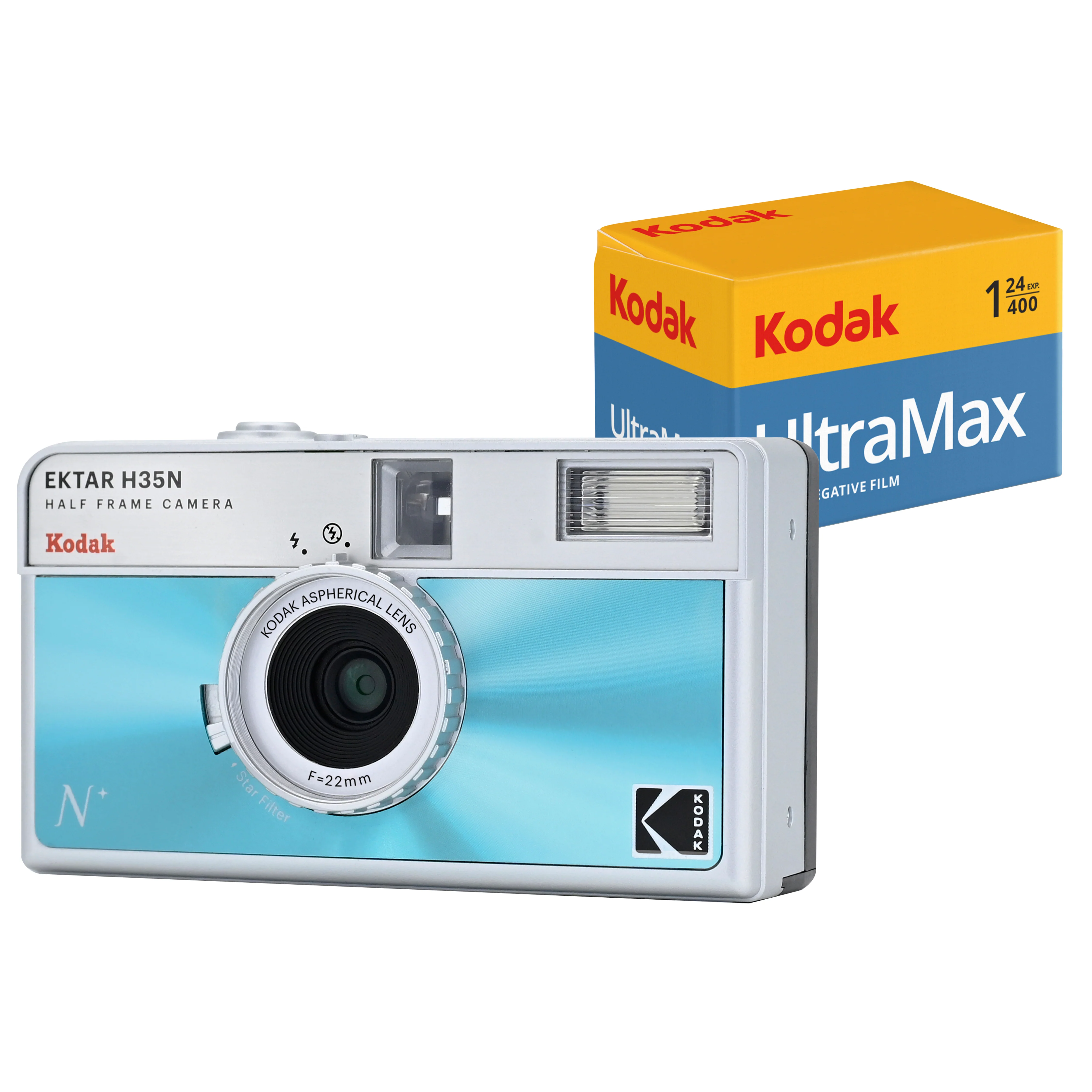 KODAK EKTAR H35N<br/> Half Frame Film Camera<br/>Bundle with KODAK Ultramax400 24/exp Roll Film - Image 4