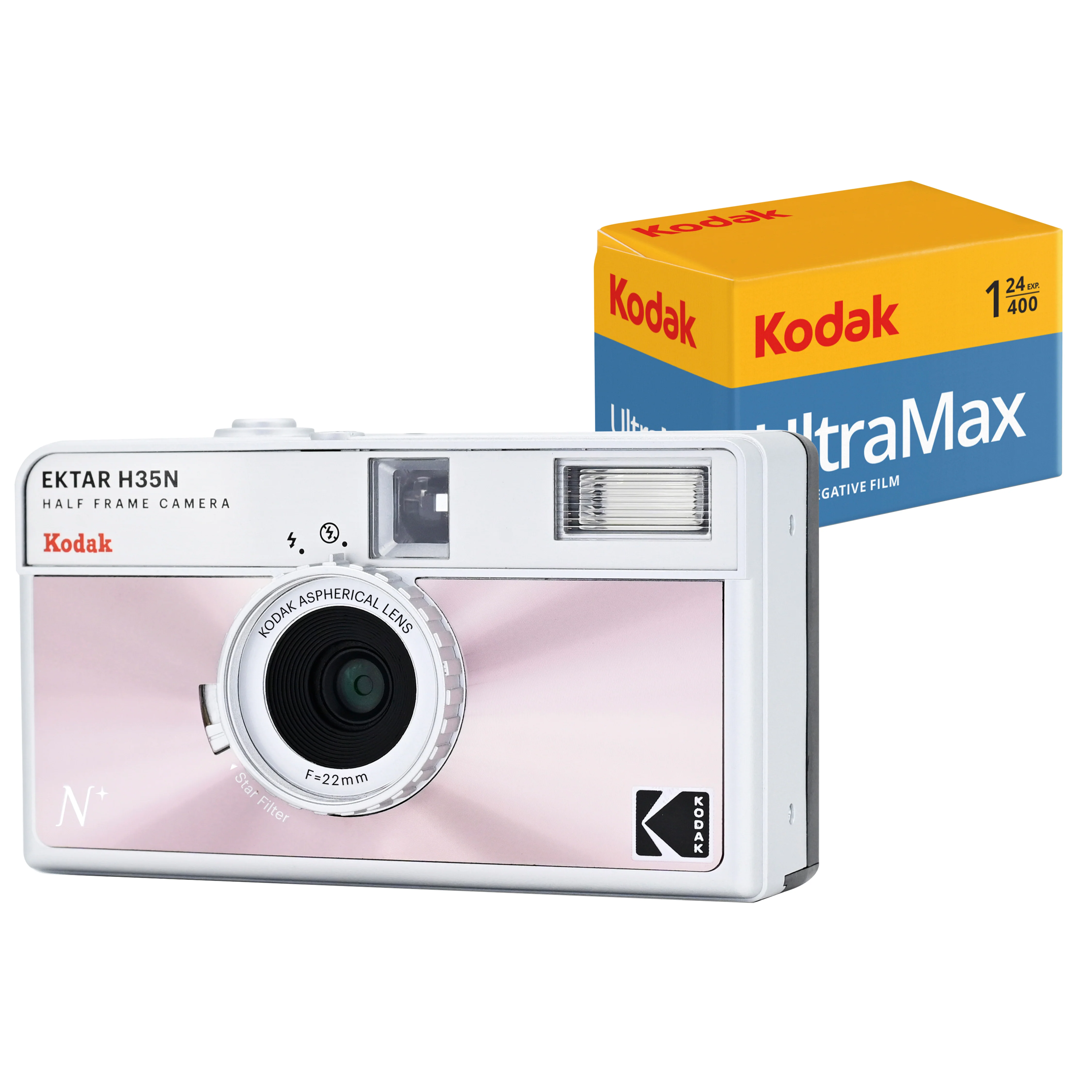 KODAK EKTAR H35N<br/> Half Frame Film Camera<br/>Bundle with KODAK Ultramax400 24/exp Roll Film - Image 6